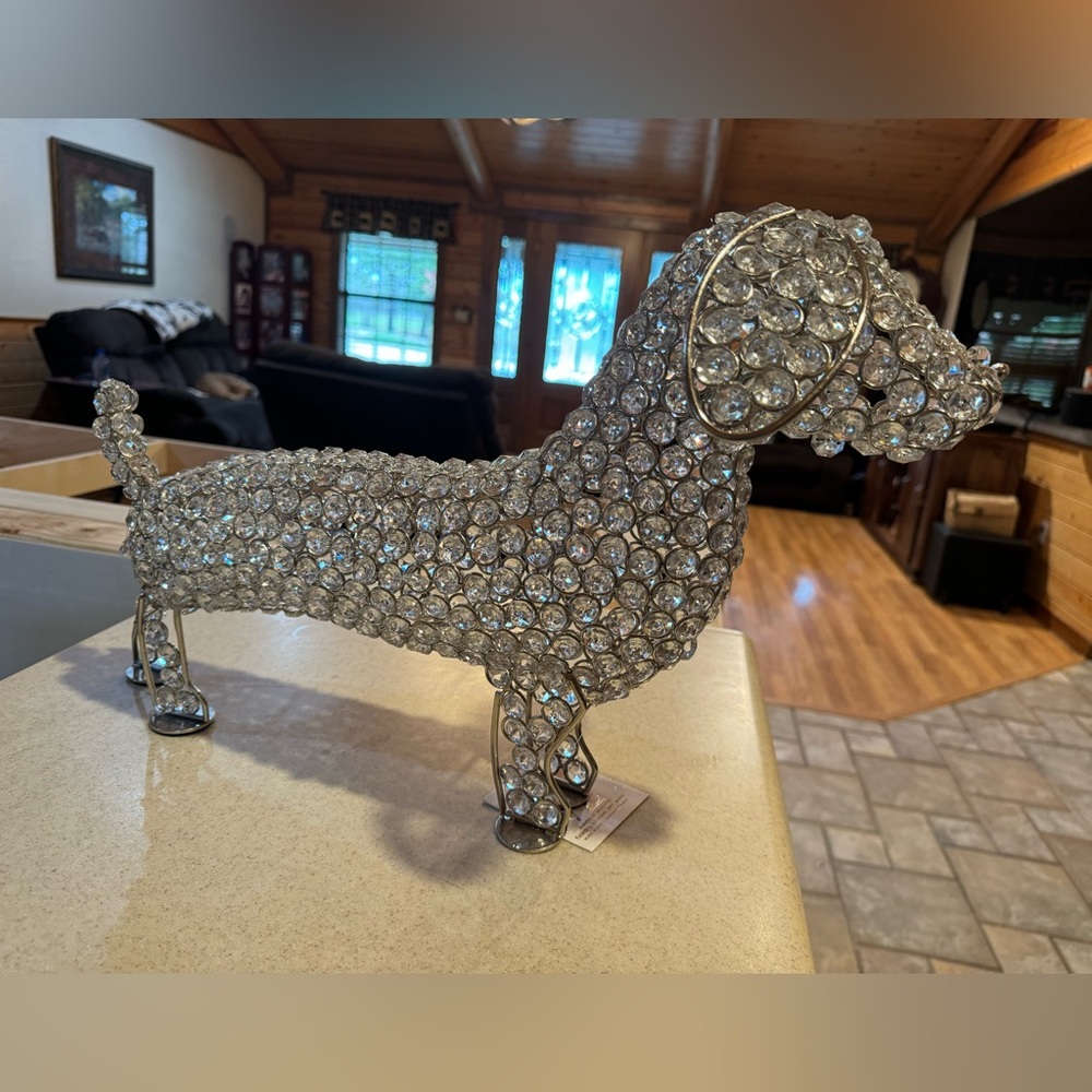 Large beaded Dachshund decor